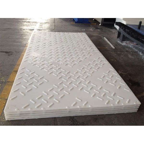 4ft.W X 8ft.L Diamond Plate Tread Design HDPE Ground Protection Mats Clear