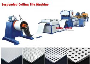 China Suspended Ceiling Tile Forming Machine , Aluminum Tile Maker Machine on sale