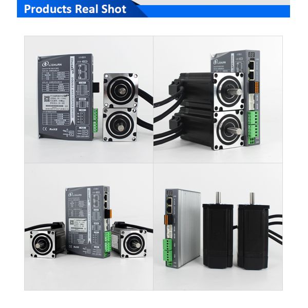 Lichuan 2-Axis DC Closed Loop Stepper Motor Drivers Controller Kit 2.8N.m 2Phase Nema24 DC24V~50V 4.0/4.5/5.0/5.8A 1000PPR