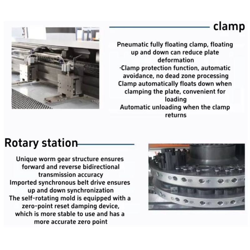 Servo Motor CNC Turret Punch Press Machine 300KN Punching Capacity