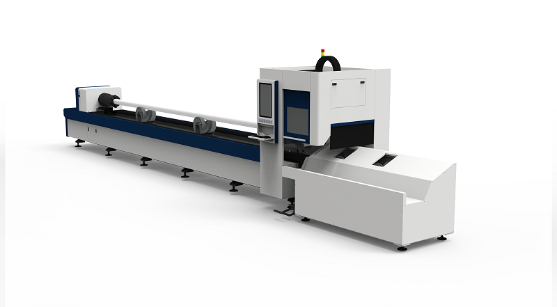 Weldseam Identification Horizontally Mounted Lathe Fiber Laser Cutter Machine