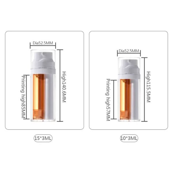 45ml Airless Vacuum Pump Bottle Modern Refined Look For Skincare Essentials