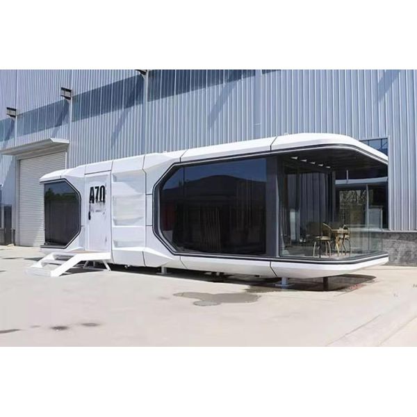 Outdoor Park Mobile Homestay Space Capsule House Container Homes Luxury Villa Main Steel Structure Aluminium Prefab Homes