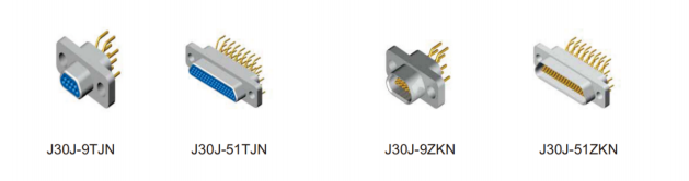 J30J Micro-D Connector with Aluminum Alloy Shell 9 Gold-Plated Pins GJB2446 & M83513 Compliant