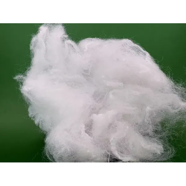 Rigid Support 15D*64mm Raw White Solid Polyester Staple Fiber for Mattress Inside