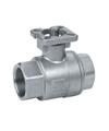 Quality 2PC Screwed Ball Valve with Mounted Pad for sale