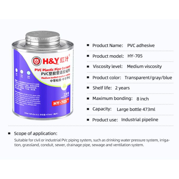 Water Pipe Engineering Pvc Solvent Cement Conduit Glue Pvc Adhesive For Wholesale