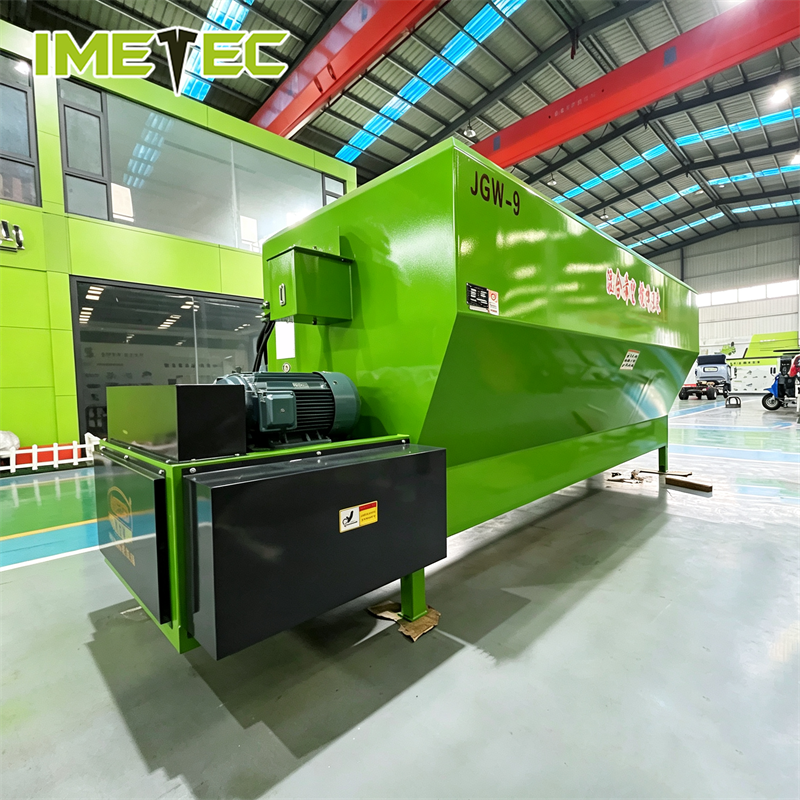 Factory 5-36 Cbm Customizable Horizontal Stationary TMR Feed Processing Mixer 5ton/h Easy Operate for Farm Livestock Animal