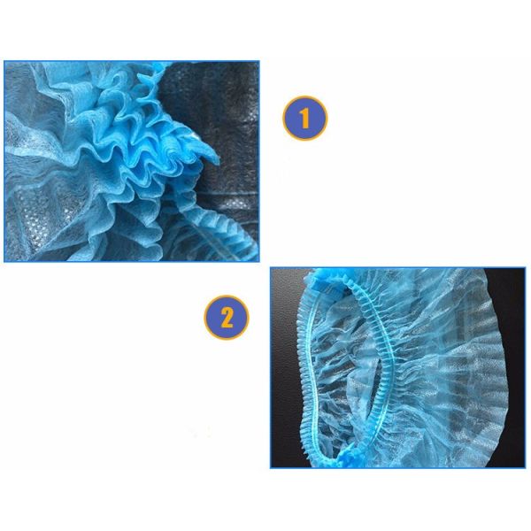 Machine Made Non Woven Mob Cap Detectable With Metallic Strip