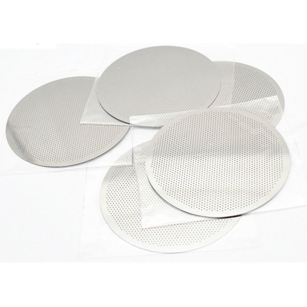 Reusable Etching Wire Mesh Disc Coffee Filters 304 Food Grade Ss Roud Shape