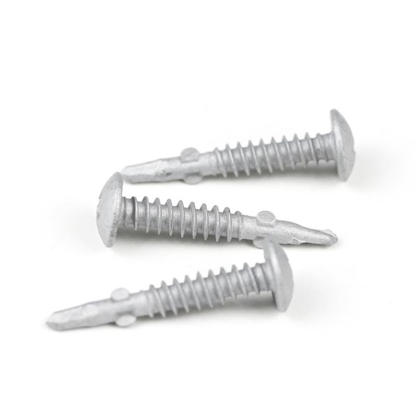 Yellow Phillips Cross Recess Drive Type Self Drilling Screws With Wings For Solar Water Heater