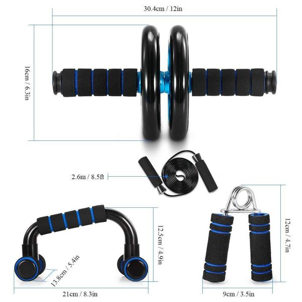Home Gym Starter Pack With Multiple Fitness Tools For Full Body Training Sessions