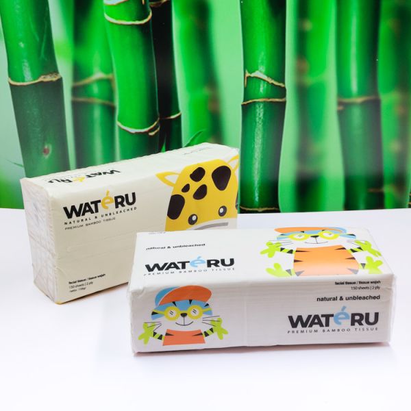 Wholesale Customized High-quality Skin Friendly Household Native Bamboo Pulp Facial Box Tissue Paper 2/3/4 Ply Soft Plastic Pack