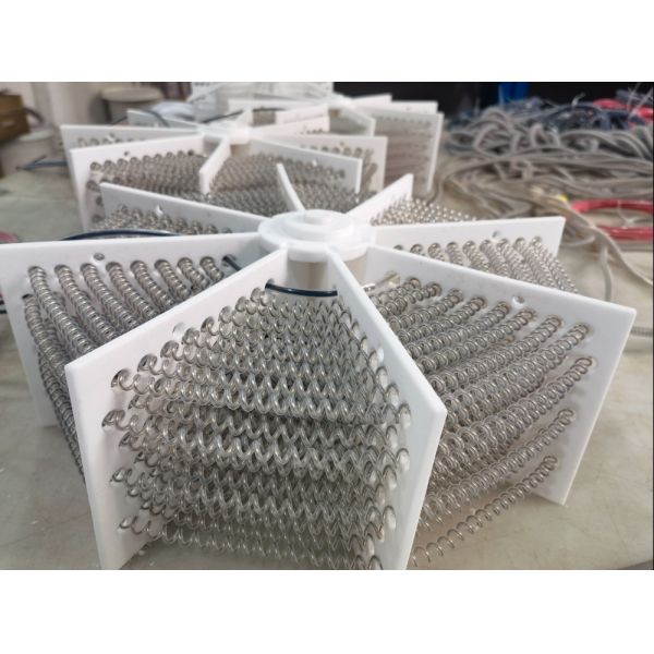 Low Density PFA Bottom Immersion Heater 1.0kW To 30kW Chemical Solution Heater