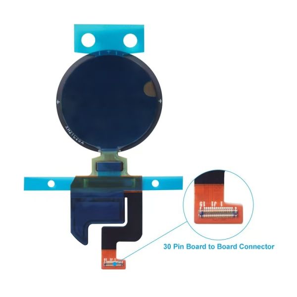 1.28 Inch Circular Oled Display Arduino 416*416 Dots 350cd/M2 MIPI Interface Driving IC WT030