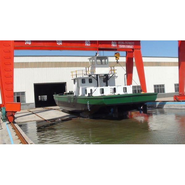 100' Sand Transportation Work Boat with 60T Max Capacity 2m Maximum Loaded Draft