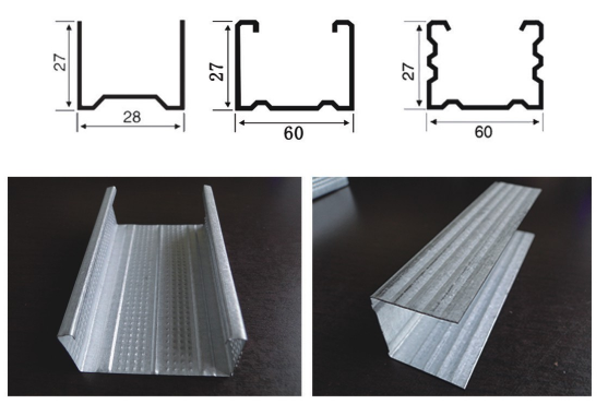 Metal Ceiling Roll Forming Machine , 60 Drywall Roll Forming Machine