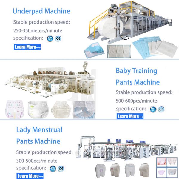 Full Servo Baby Diaper Making Machine PLC Control wiht Professional Customization