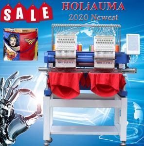 China HO1502H 400*500mm 15 colors type Computer 2 head laser schiffli embroidery machine on sale