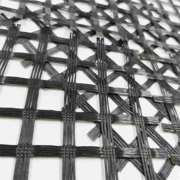 Pet Uniaxial 200-30 Kn/m Polyester Geogrid PVC Coating Slope Reinforcement Solutions Road Construction