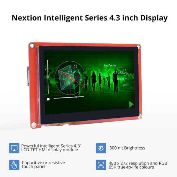 4.3 Inch Nextion Intelligent HMI Display 480x272 Touch Display Module 300 cd/m2