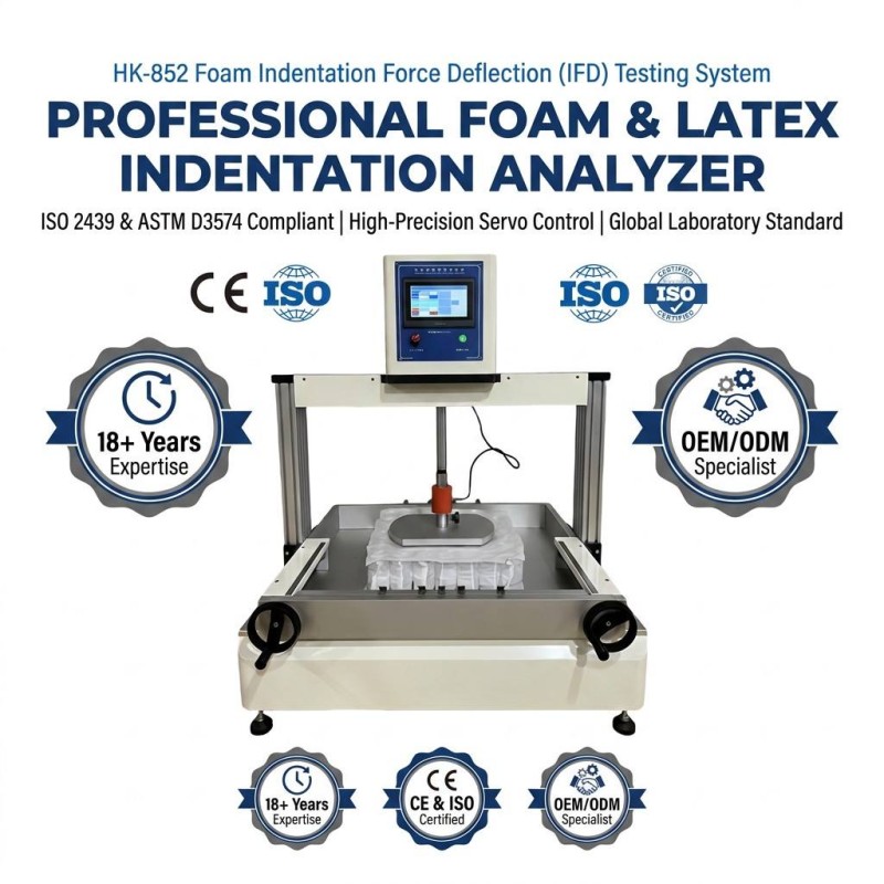 Automatic Foam Rebound Rate Tester for PU Sponge Rubber Elasticity Testing Equipment Factory Price