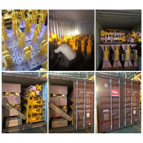 7.Loading and transportation 290HC Tower Crane Fixing Angle Under Painting Middle Painting Surface Painting