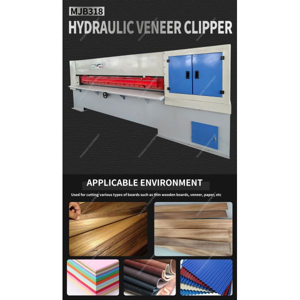 Hydraulic Guillotine Jointer Veneer Clipper Machine Max.cuttinglength 3180mm MJB318
