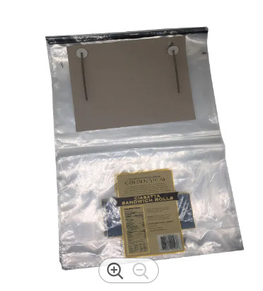 Recycle Transparent Poly Wicketed Bags Plastic Bread Bag With Gravure Printing