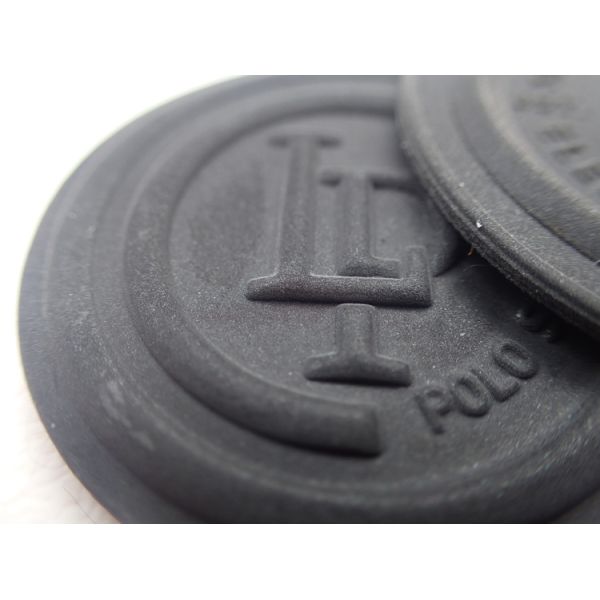 Promotion Custom Reflective Black TPU Badge For Clothes