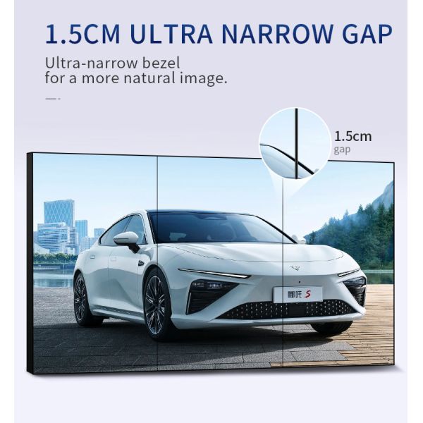 Large 65 Inch Wall Mount Break Proof Screen Metal Shell Large Splicing Screen 4K UHD Display LCD Digital Signage Screen Advertising Video Wall