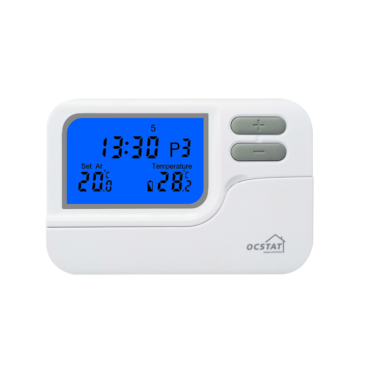 7 Day Programmability Boiler Temperature Control Room Thermostat for Heating and Cooling System