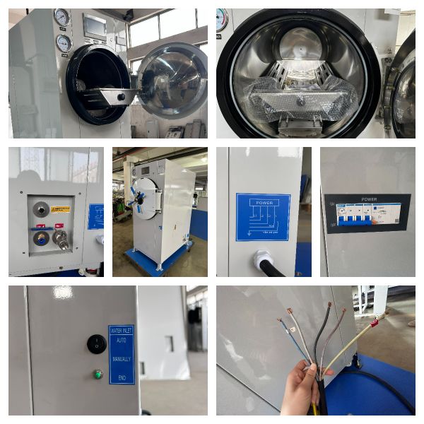 Cylindrical Automatic Steam Sterilizer With Hand Wheel Door