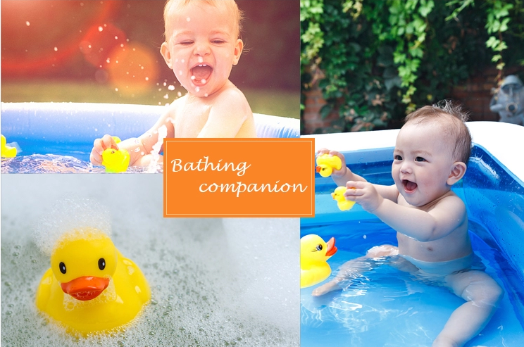 Kids Baby Custom Floating Bath Toys Pink Floating Pig Toy Set PVC Material