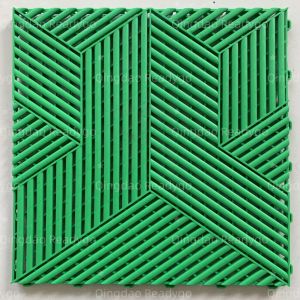 Wholesale 3D RIB Texture Waterproof Garage Floor Tiles Plastic Green For Factory from china suppliers