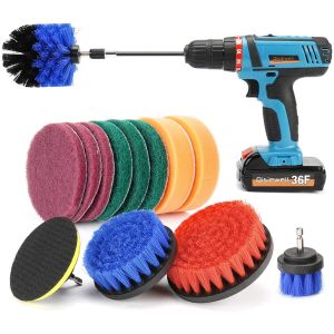 320g Electric Drill Brush Attachment 14 Pieces Sponge Sets