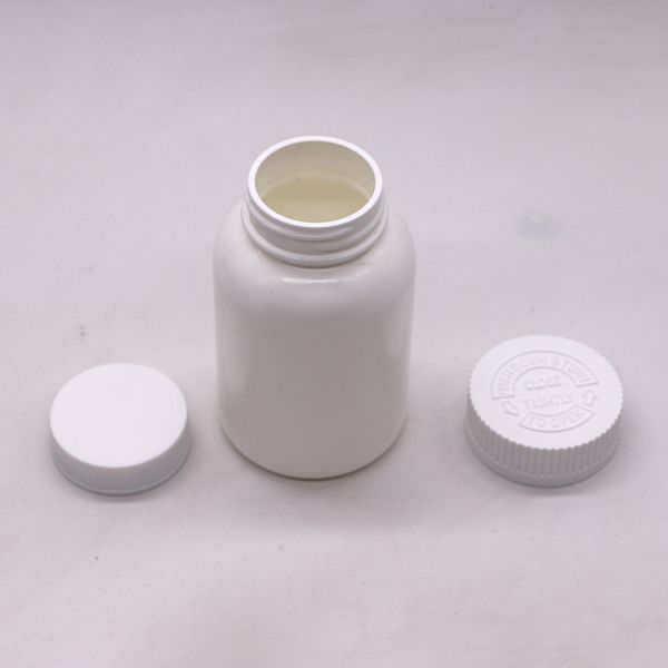 HDPE Plastic Tablet Capsule Storage Supplement Bottle with Child Resistant Lids 150mL