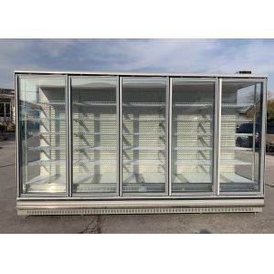 R449a Remote Multideck Glass 5 Doors Merchandiser Freezers Commerical