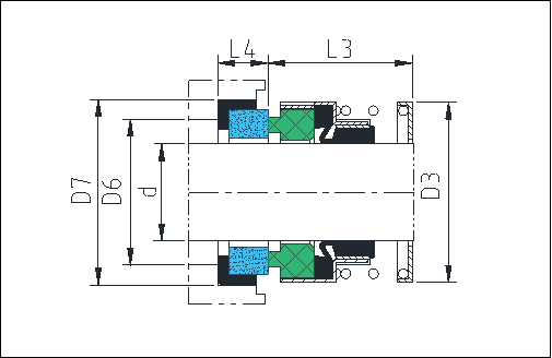 KL-E24 Pump Mechanical Seal Replacement Of Vulcan Type 24 Elastomer Bellow Seal