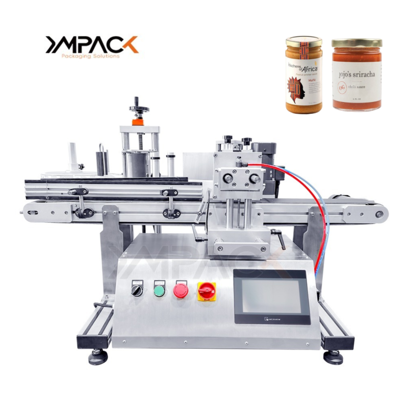 Automatic Water Bottle Labeling Equipment Sticker Printing Machine 1500BPH SS304