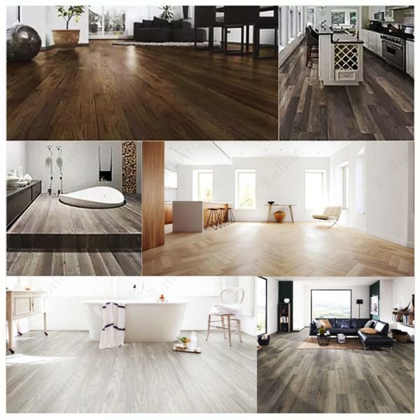 Customized Waterproof SPC Vinyl Flooring Interlock Floor and Click Lock Installation