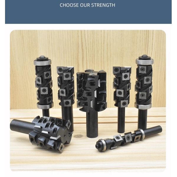 Double Bearings TiAIN Wood Router Bit Wood Spiral Flush Trim Router Bit