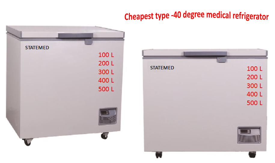 Chest Type Ultra Low Temperature Freezer -40 Degree With Different Capacity