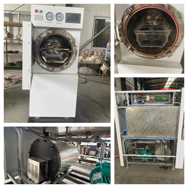 Electrical Door Fully Automatic Horizontal Autoclave with Air Compressor
