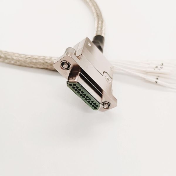 3A J30J Connector 21 Pin Connector Male J30J-21TJL-A With Shielding Braid Cable Clipper