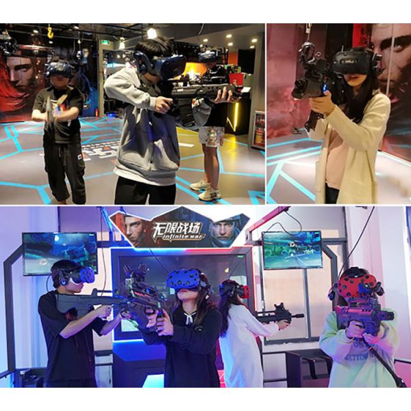 VR Aircraft Game Machine 9D Infinite War Shooting Simulator Stand Motion Equipment
