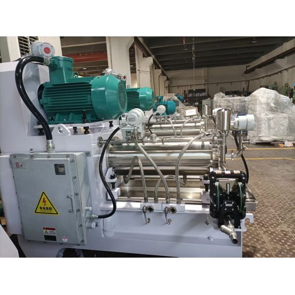 Coarse/ Finishing Grinding Horizontal Bead Mill Disc Type Static / Dynamic Discharge