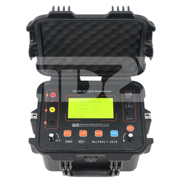 GM-5KV AC10.0kV 50Hz Adjustable High Voltage Digital Megohmmeter Microcomputer Control