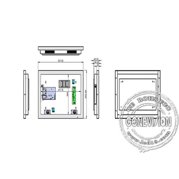 HD 17inch Building Wall Mount LCD Display for Advertising Poster