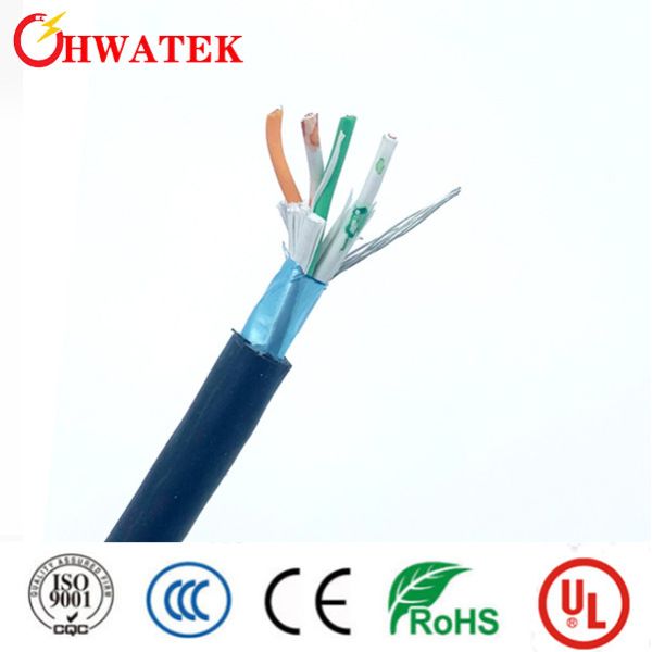 2F × 0.50mm² -40~105℃ Temp Resistant 60V DC Stranded PVC Insulation PVC Jacket Bare Copper Stranded flat Cable